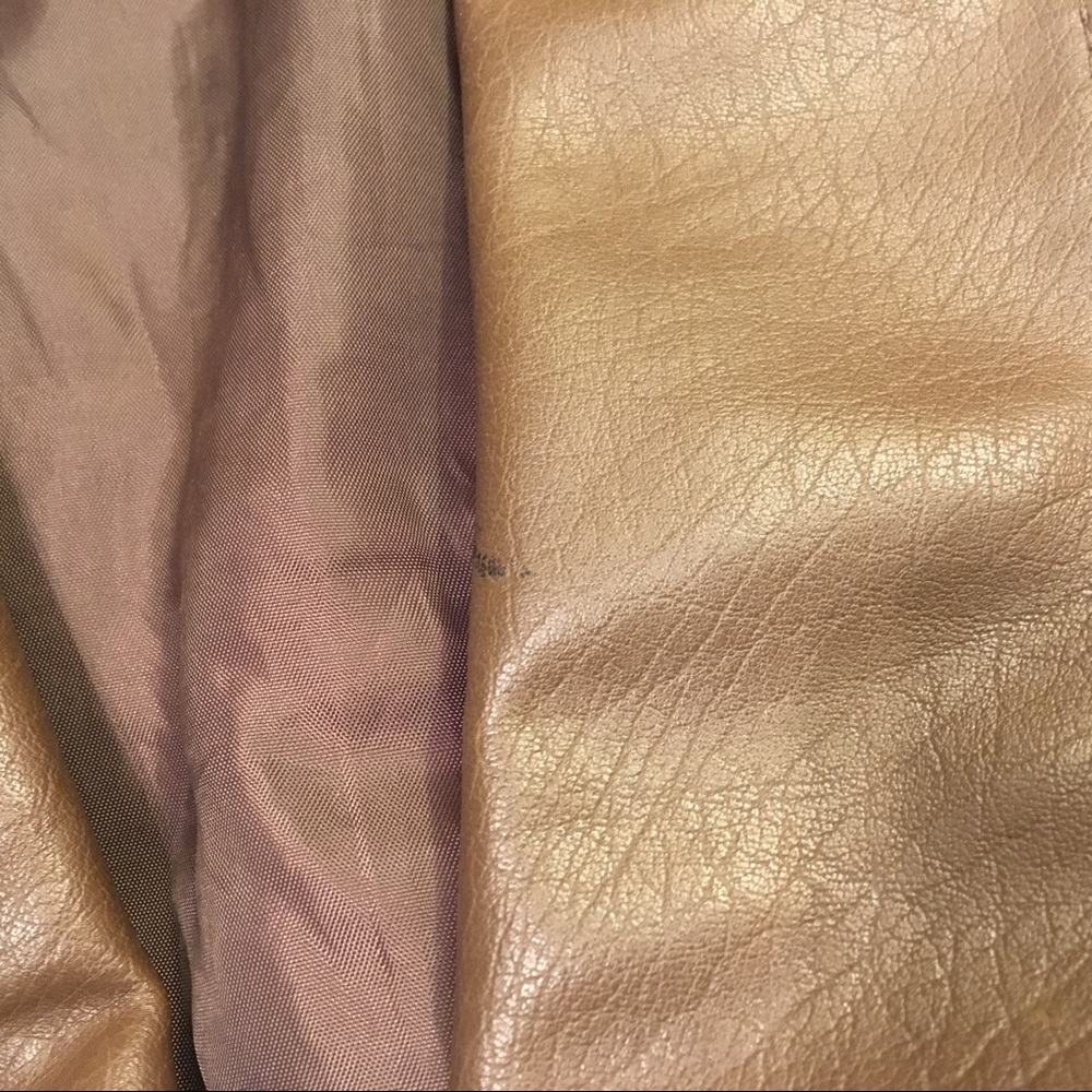 Brown Earth Tone Double Breasted Faux Leather Vest - Picture 6 of 7